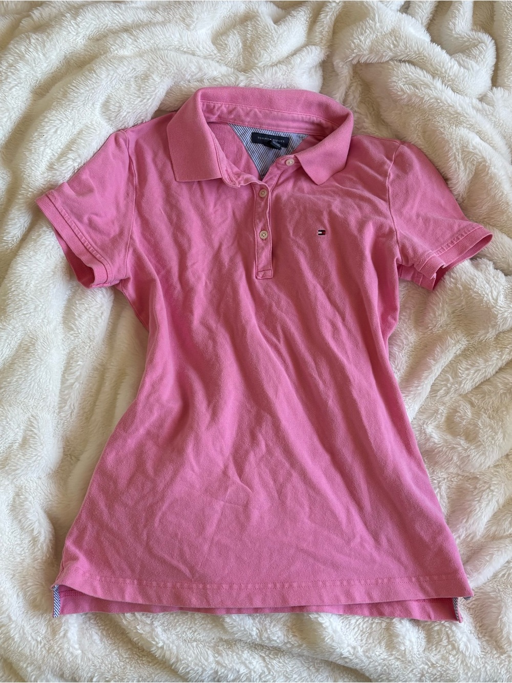 Tommy Hilfiger Pink Polo Button-Down Shirt